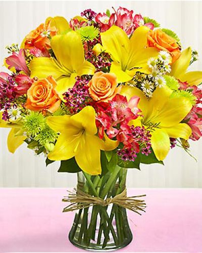 <p>Celebrate life's most meaningful moments with a bouquet designed to make someone feel truly special. Whether you're marking a birthday, an anniversary, or simply want to brighten someone’s day, this joyful floral arrangement offers a heartfelt way to say, "You matter." With its vibrant colors and classic charm, it brings warmth and connection to any occasion.</p>
<p>The bouquet features a fresh, elegant mix of roses and seasonal blooms arranged with care and attention to detail. Each flower is chosen for its beauty and freshness, creating a design that feels both refined and full of heart. Presented in a tasteful vase, the arrangement comes together in a display that radiates love, appreciation, and thoughtful intention.</p>
<p>Perfect for friends, family, or anyone who deserves a little extra attention, this bouquet is versatile enough for a wide range of celebrations. Its uplifting color palette and timeless floral selection make it suitable for marking milestones, sharing joy, or simply letting someone know you’re thinking of them. It brings cheer to the room and a smile to the face of the one receiving it.</p>
<p>Handcrafted with care, every arrangement is thoughtfully styled to capture the sentiment behind your gesture. From the gentle balance of color to the polished finish of the presentation, it is more than just a bouquet—it’s a message of gratitude, admiration, or love, expressed in the universal language of flowers. The design ensures your sentiment is felt and remembered.</p>
<p>Let this bouquet be your way of creating a moment they’ll treasure. Full of life and feeling, it brings joy with every petal and stands as a beautiful reminder that someone cares. It’s the perfect floral gesture to help someone feel truly seen and celebrated.</p>